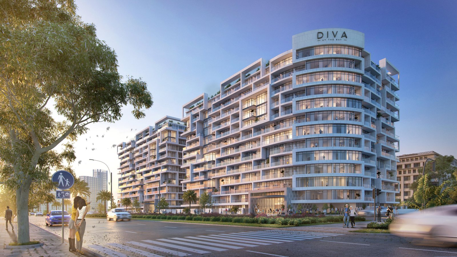 Stylish waterfront residences at Diva Yas Island with panoramic Arabian Gulf views, premium amenities, and modern coastal living.